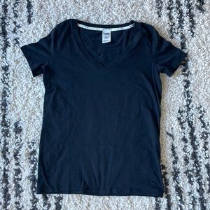 Black - Pink Victoria’s Secret V-Neck T-Shirt